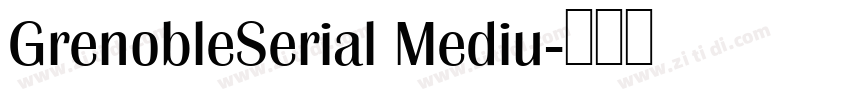 GrenobleSerial Mediu字体转换